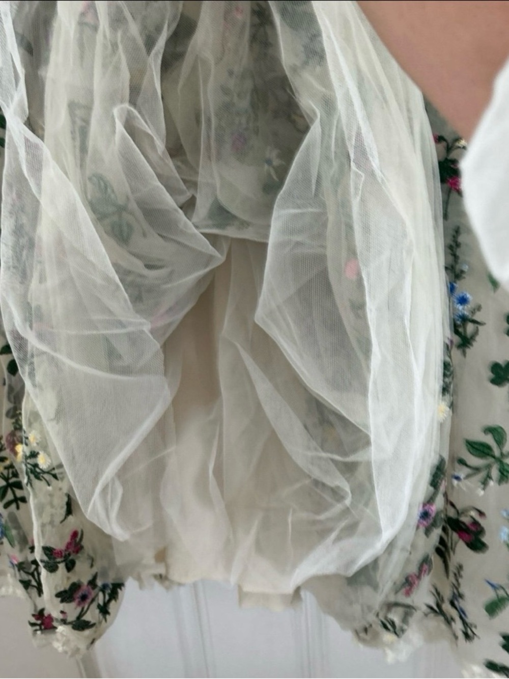 JESSAKAE Floral Dress, New With Tag, Size 1X,
Color Light Beige. - Picture 4 of 12
